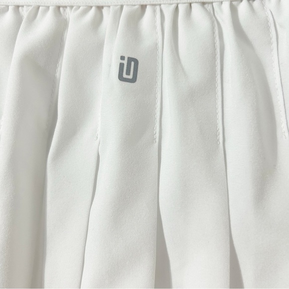 Ideology White Pleated Mini Tennis Skirt Short Lining Elasticized Waistband 🤍🎾 - Picture 7 of 10